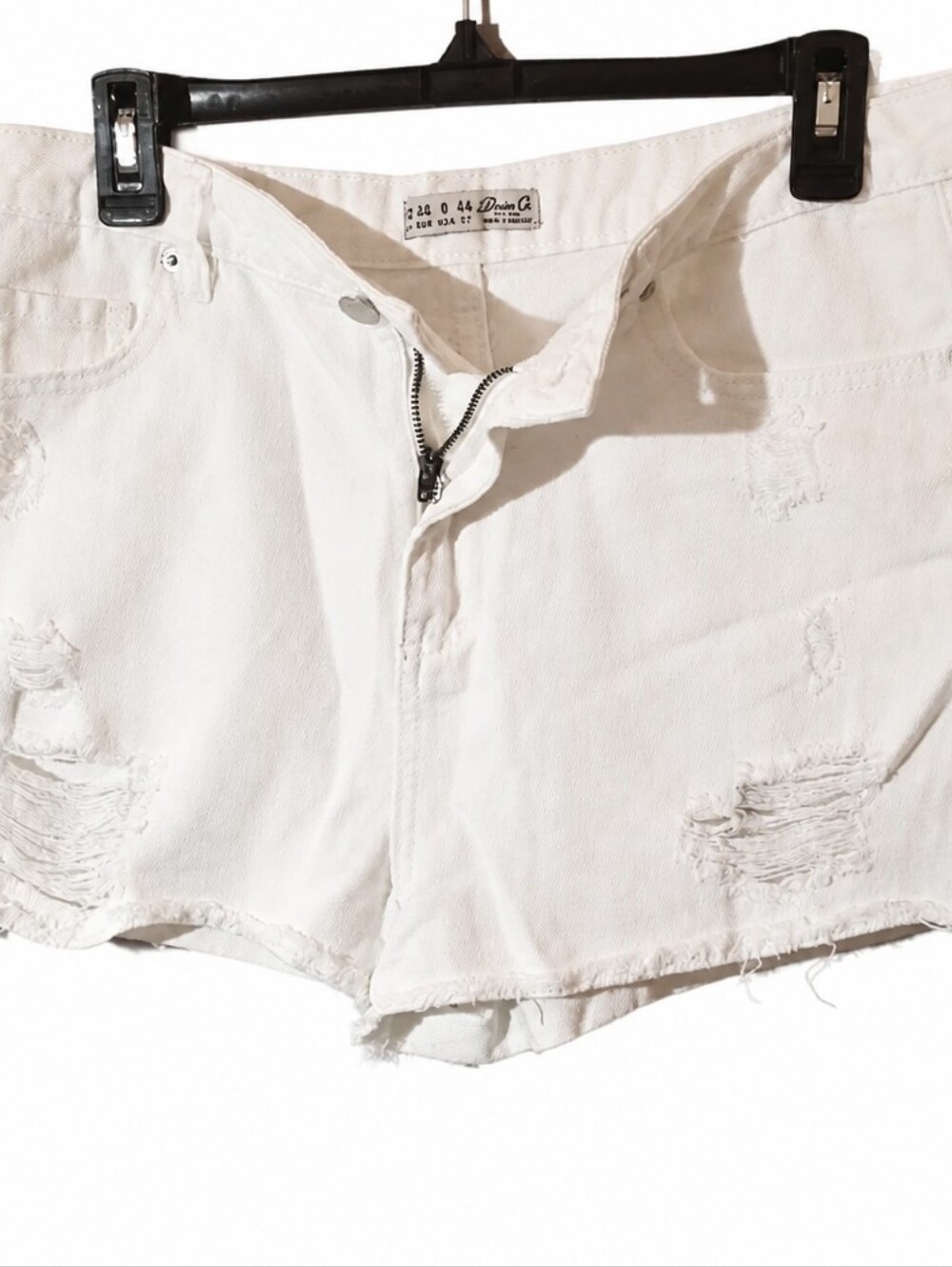 White Denim Shorts